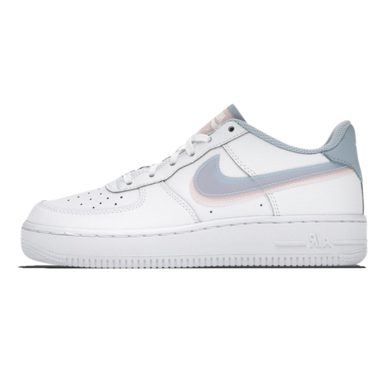 Nike air force 1 Swoosh "White, blue, red"