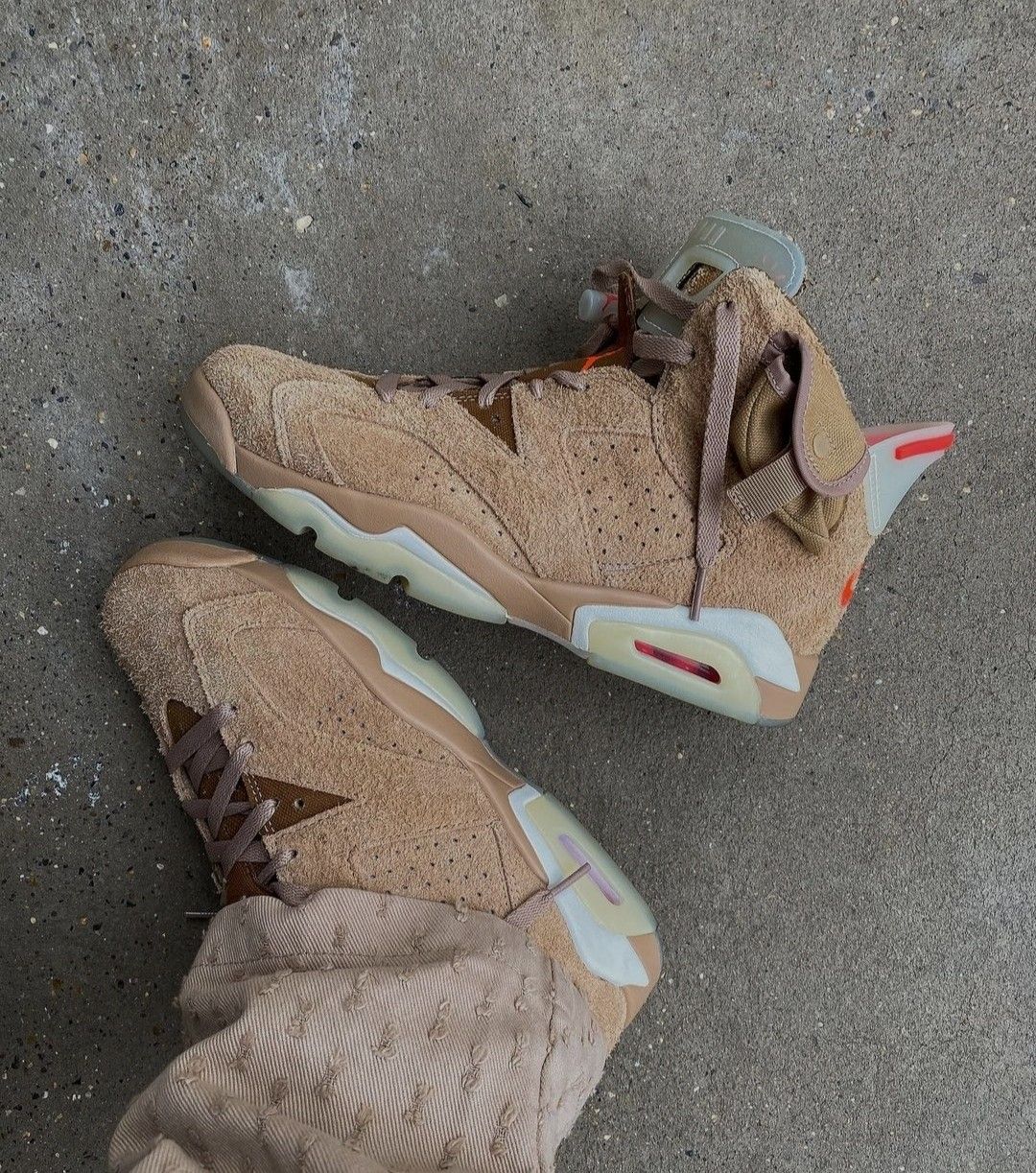 AIR JORDAN 6 RETRO TRAVIS SCOTT BRITIS KHAKI "PK"