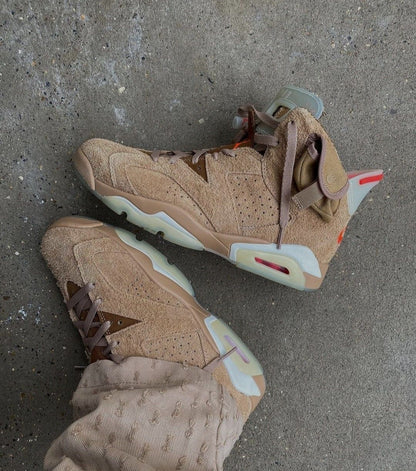 AIR JORDAN 6 RETRO TRAVIS SCOTT BRITIS KHAKI "PK"