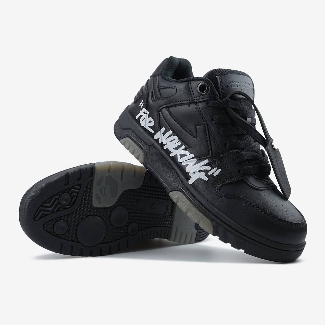 OFF WHITE "FOR WALKING" BLACK