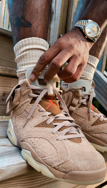 AIR JORDAN 6 RETRO TRAVIS SCOTT BRITIS KHAKI "PK"