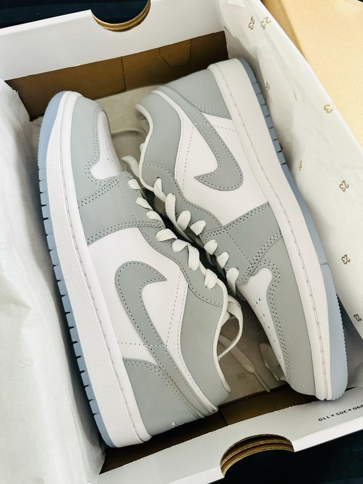 JORDAN 1 LOW WOLF GREY